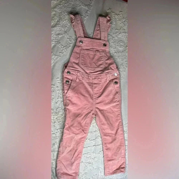 Gap Toddler Velvet Flutter Overalls - Picture 1 of 4